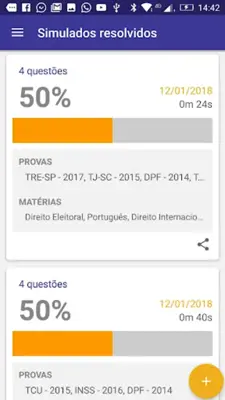 Simulado Já Concursos Públicos android App screenshot 1