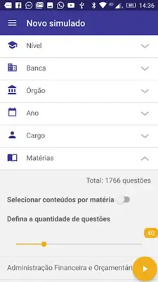 Simulado Já Concursos Públicos android App screenshot 5