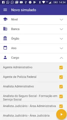 Simulado Já Concursos Públicos android App screenshot 6